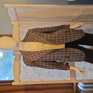 New Multicolor Oversized Patterned Blazer